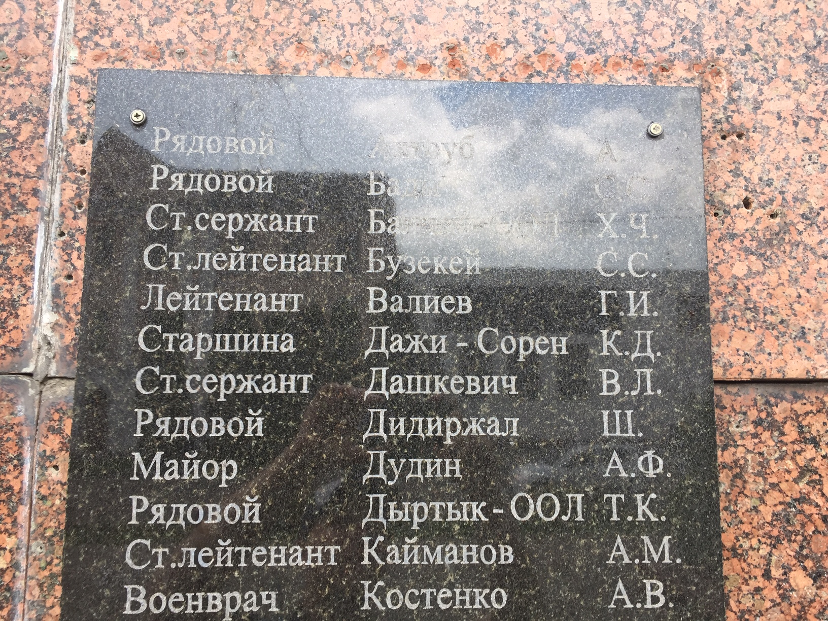 Братская могила тувинцев на ул. Замковой в г. Дубно