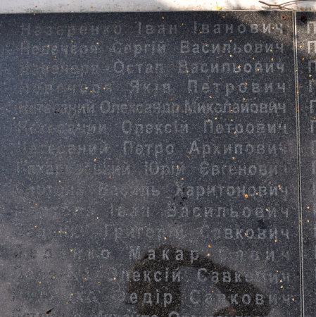 Памятник односельчанам в с. Великая Ольшанка Васильковского района