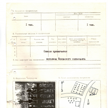 Могила неизвестного солдата в с. Юхны Мироновского района