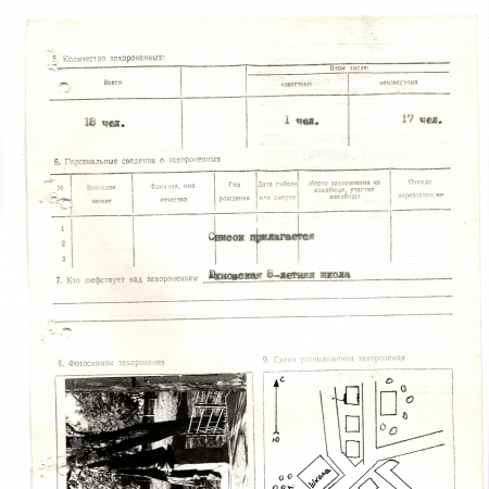 Братская в могила возле школы в с. Юхны Мироновского района