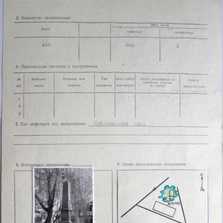 Братская могила возле депо в г. Фастов Фастовского района 