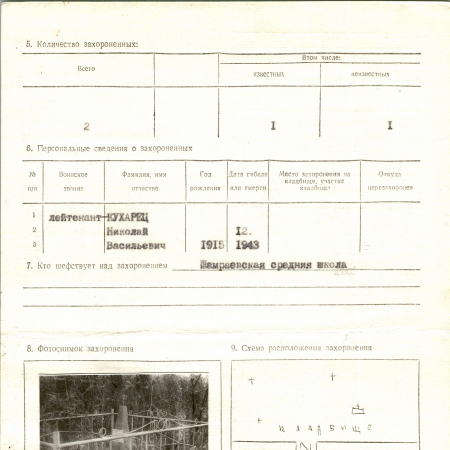 Братская могила на кладбище в с. Шамраевка Сквирского района
