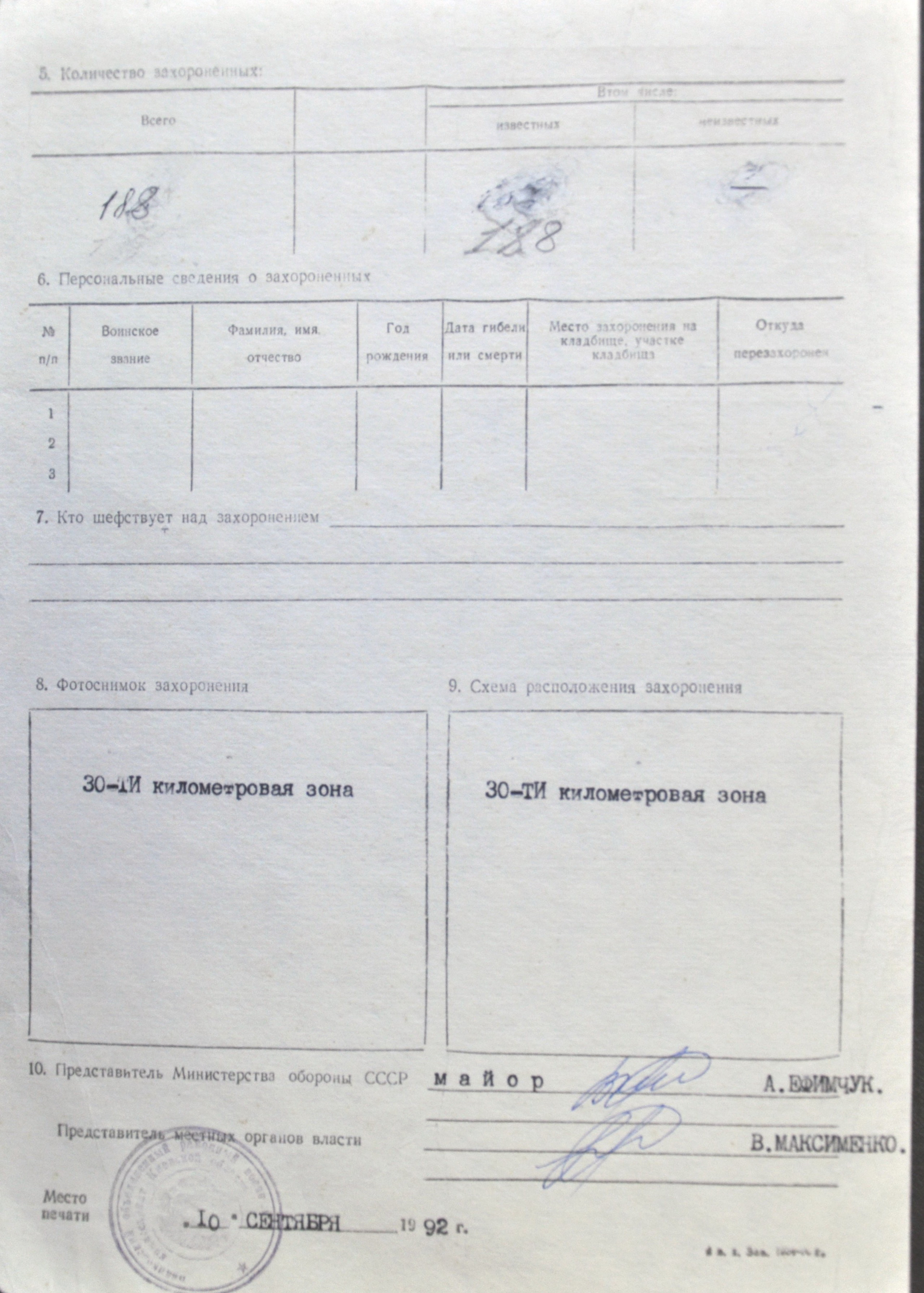 Братская могила в с. Опачичи Чернобыльского района 