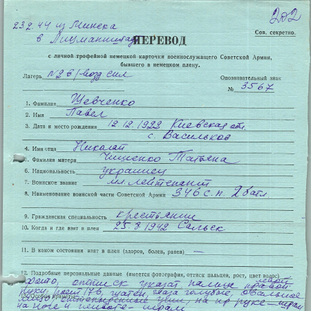 Шевченко Павел Николаевич