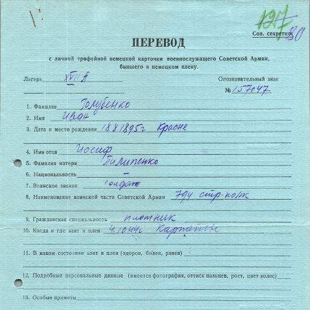 Голубенко Иван Иосифович