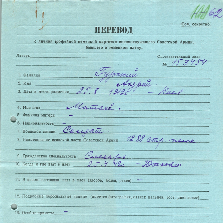 Гурский Андрей Матвеевич