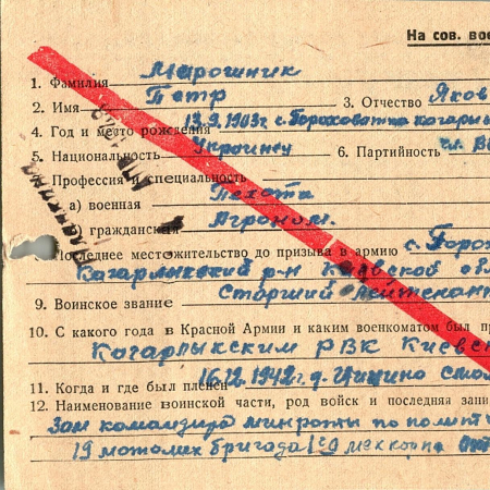 Марошник Петр Яковлевич