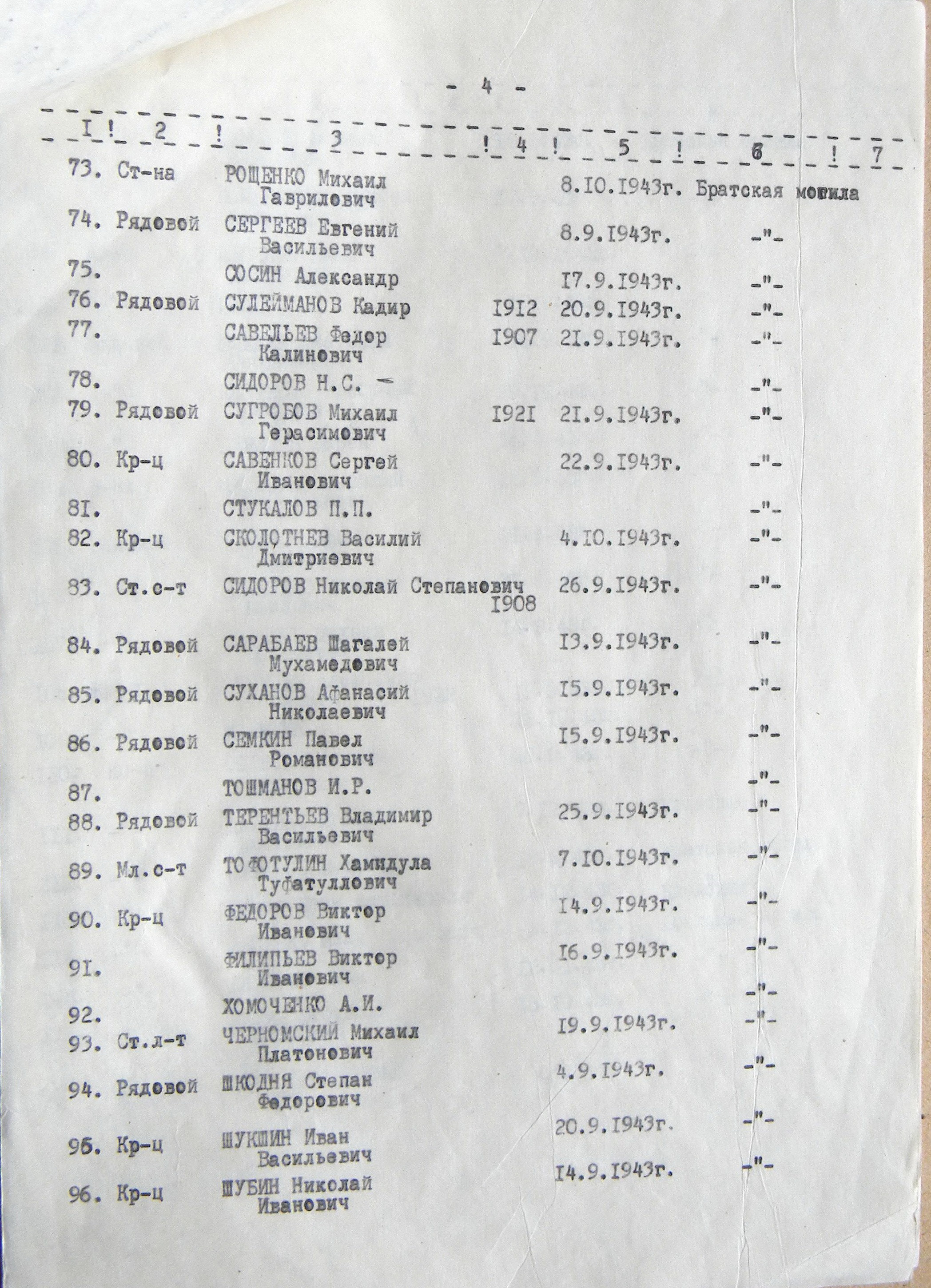 Братская могила в с. Ленинское 