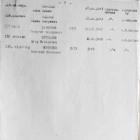 Братская могила в парке в с. Московский Бобрик