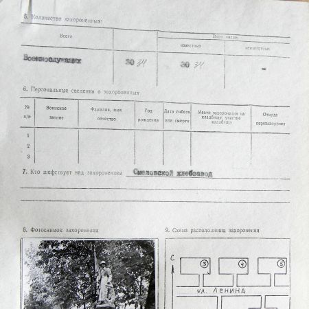 Братская могила возле сельсовета в с. Смелое