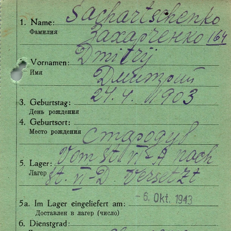 Захарченко Дмитрий Николаевич