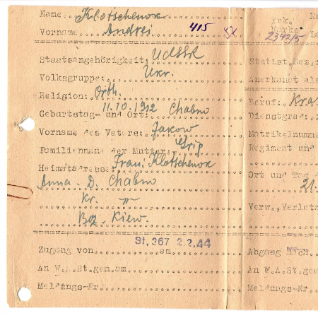 Клоченок Андрей Яковлевич