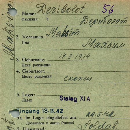 Дериболот Максим Никитич