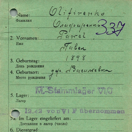 Олифиренко Павел Андреевич