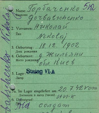 Горбаченко Николай Яковлевич