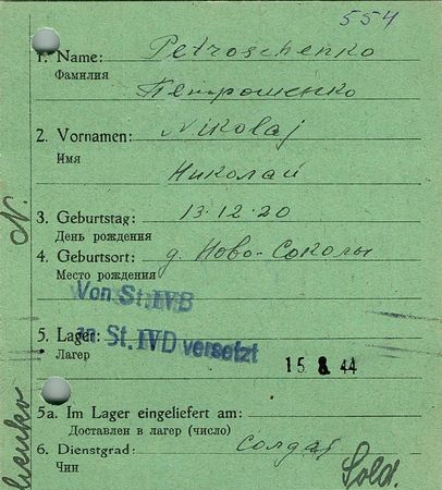 Петрошенко Николай Васильевич