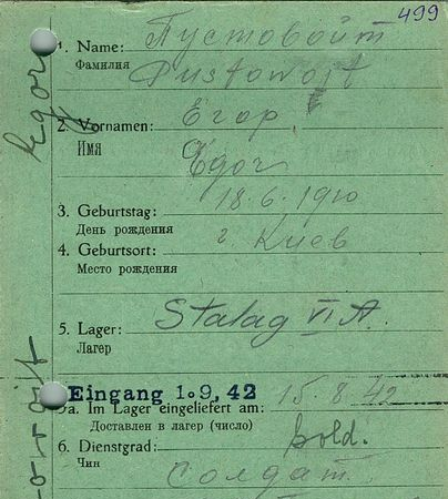 Пустовойт Егор Федосович