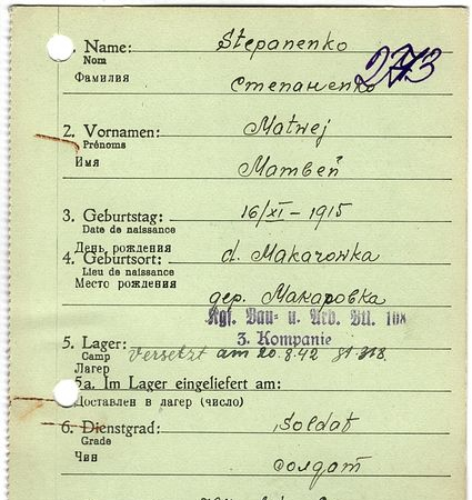 Степаненко Матвей Григорьеивич