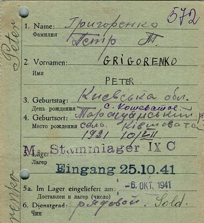 Григоренко Петр Тихонович