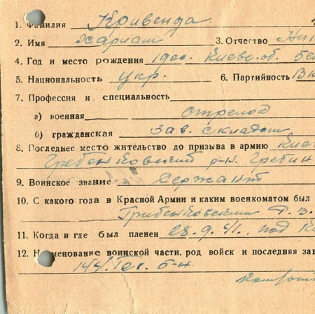 Кривенда Харлам Никифорович