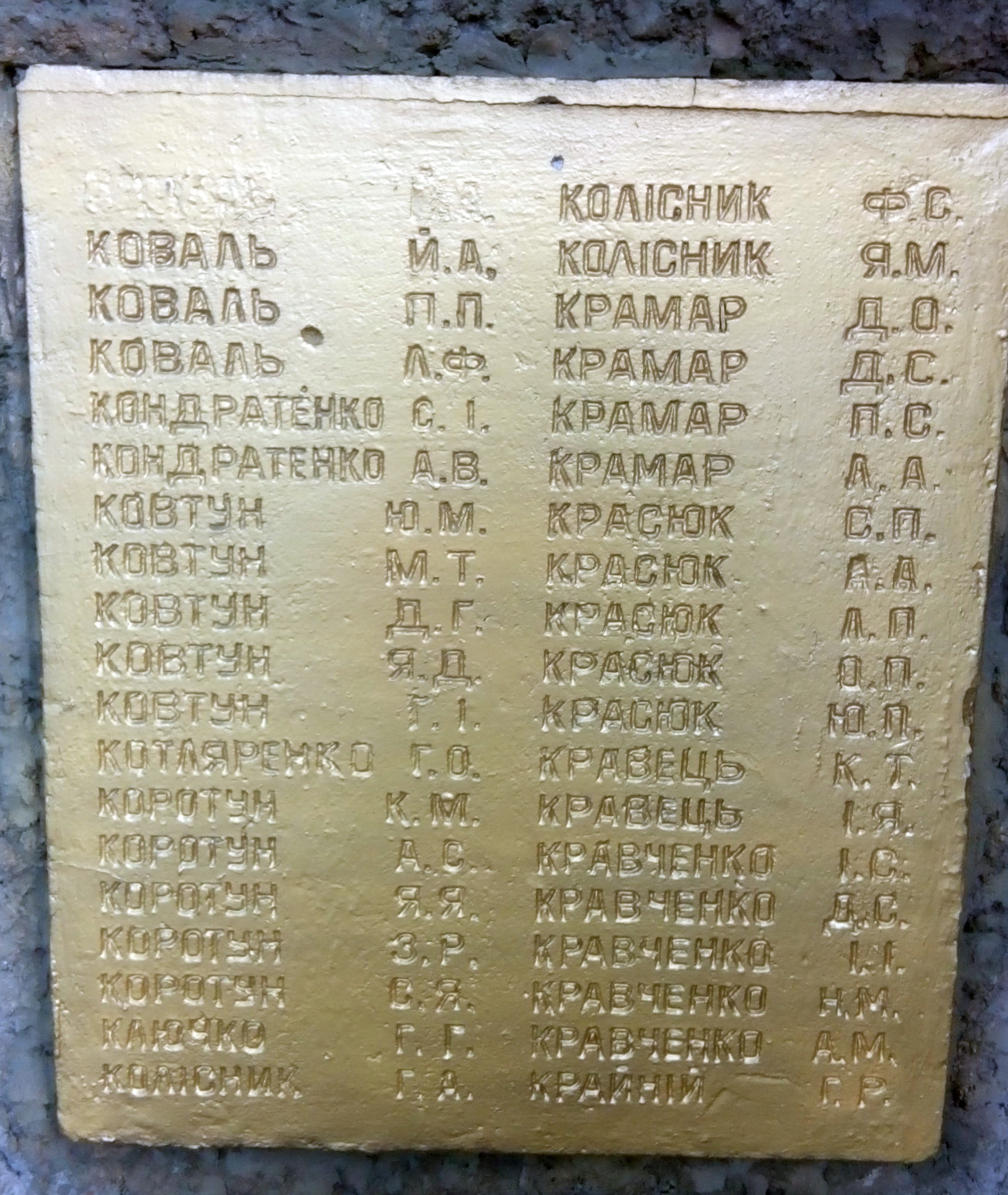 Мемориал  недалеко от почты в с. Тубольцы Черкасского района 