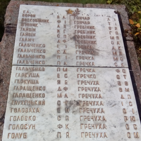 Братская могила в с. Мошны Черкасского района