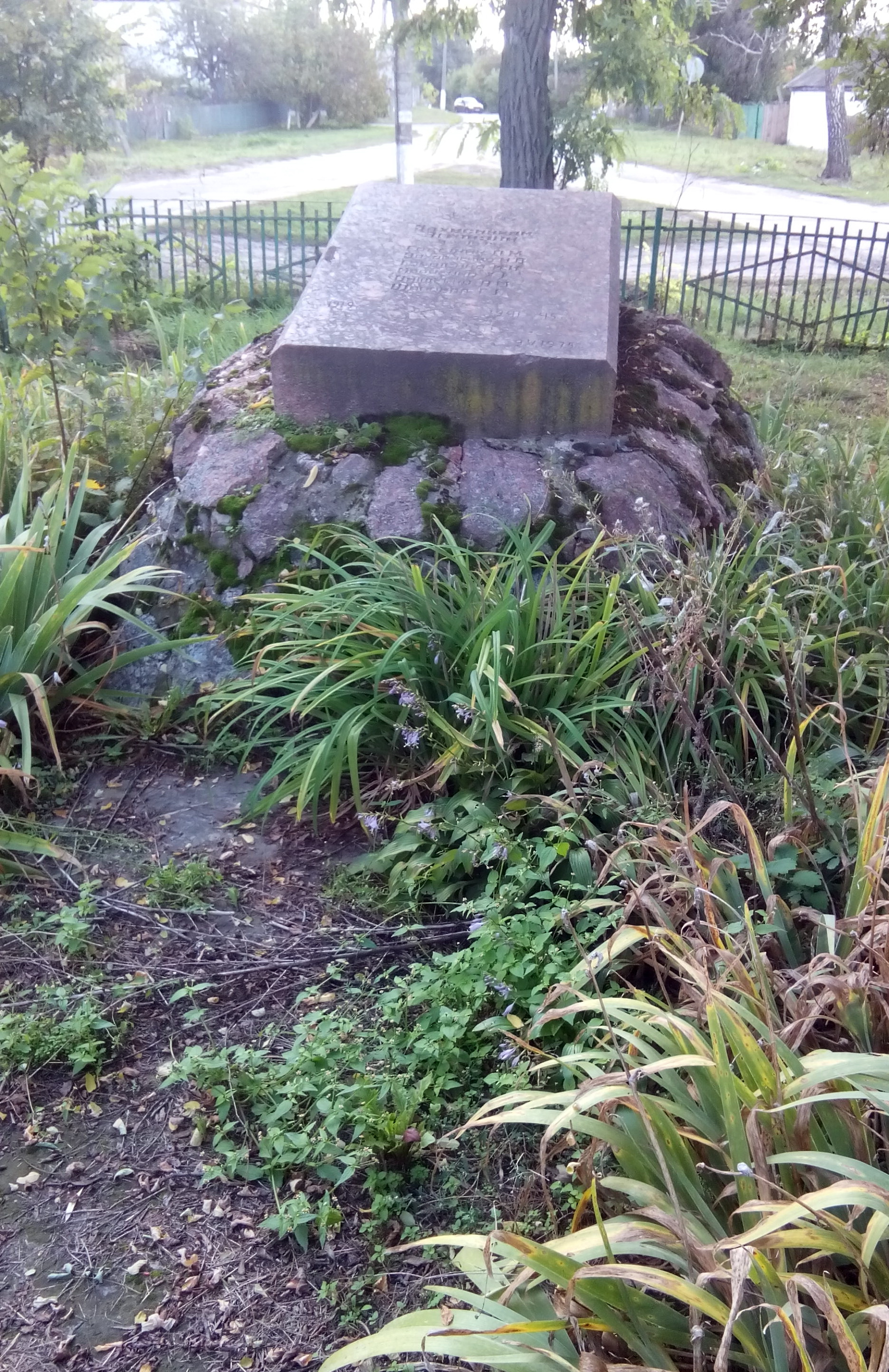 Братская могила у дороги в с. Мошны Черкасского района