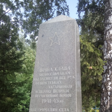 Одиночная могила на кладбище с. Раставица Ружинского района