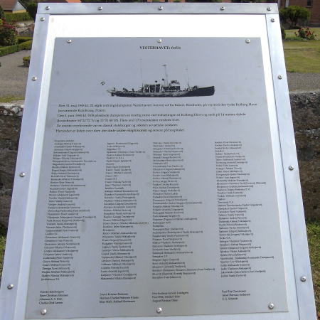 Памятник погибшим на судне Vesterhavet