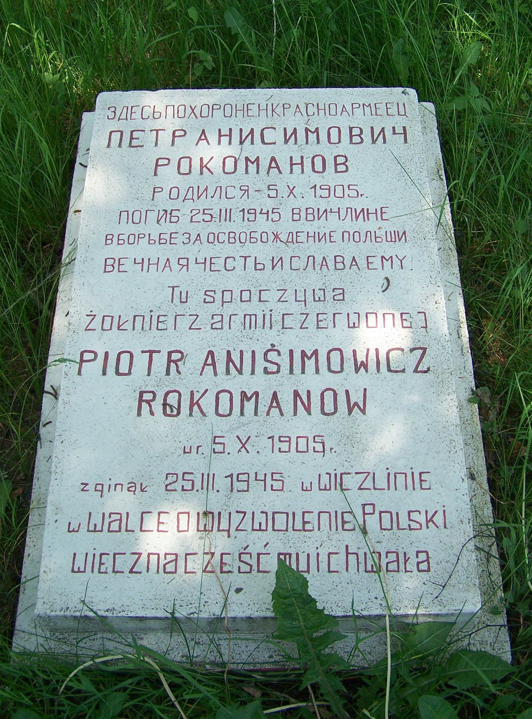 Воинское кладбище в с. Бояно