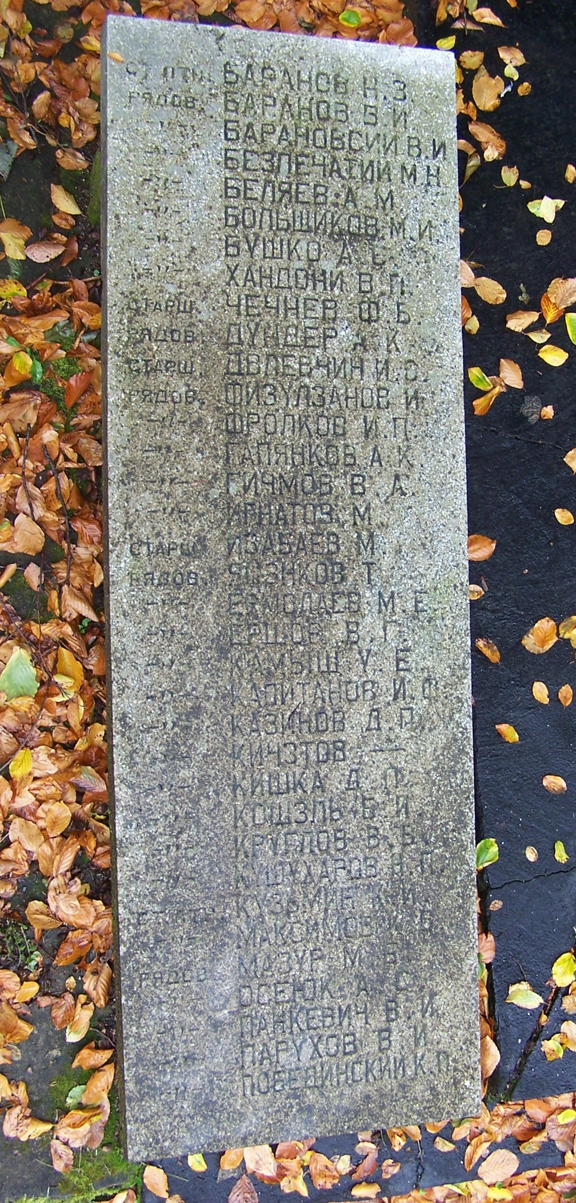 Военное кладбище в с. Варч