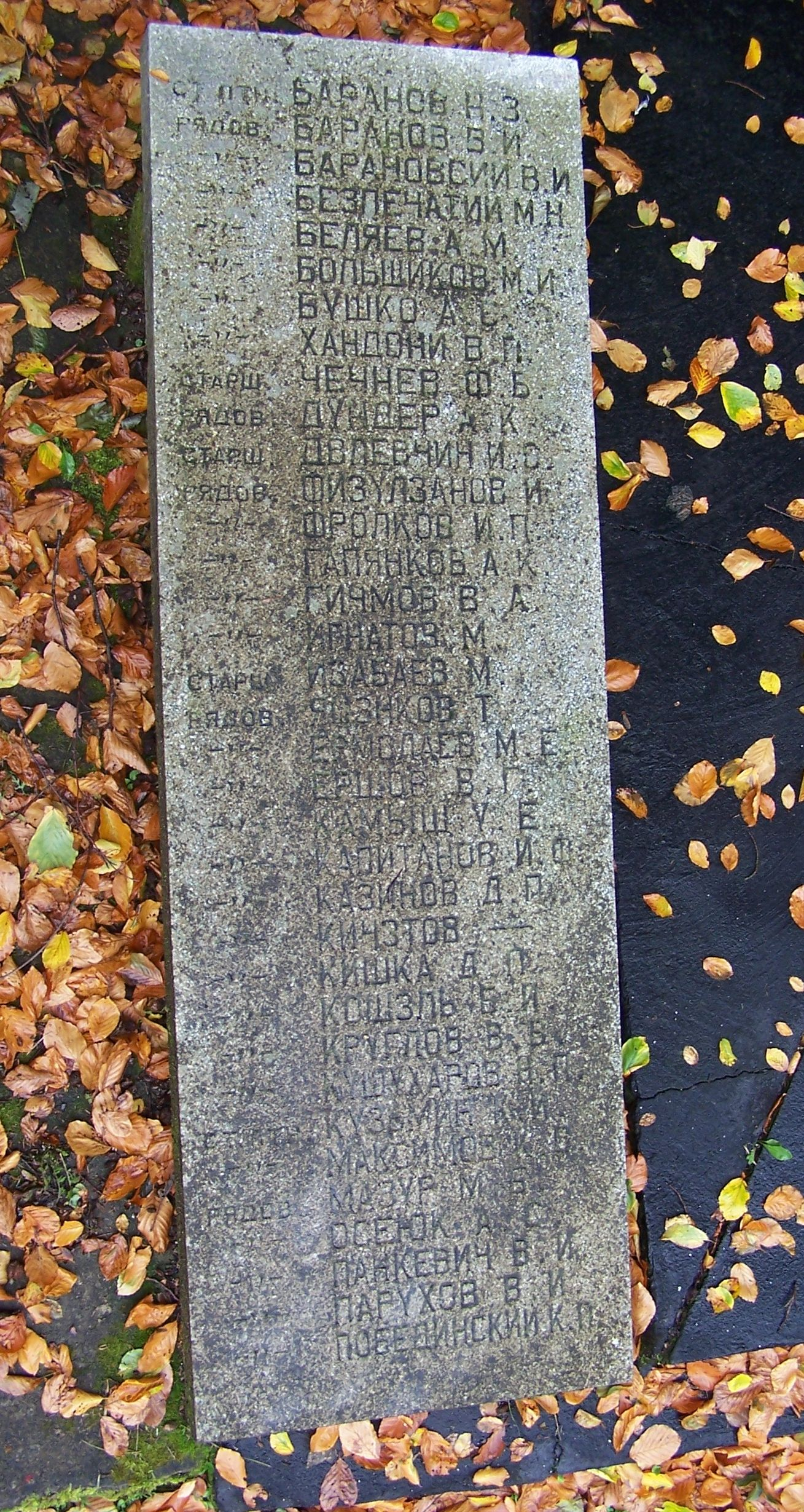 Военное кладбище в с. Варч